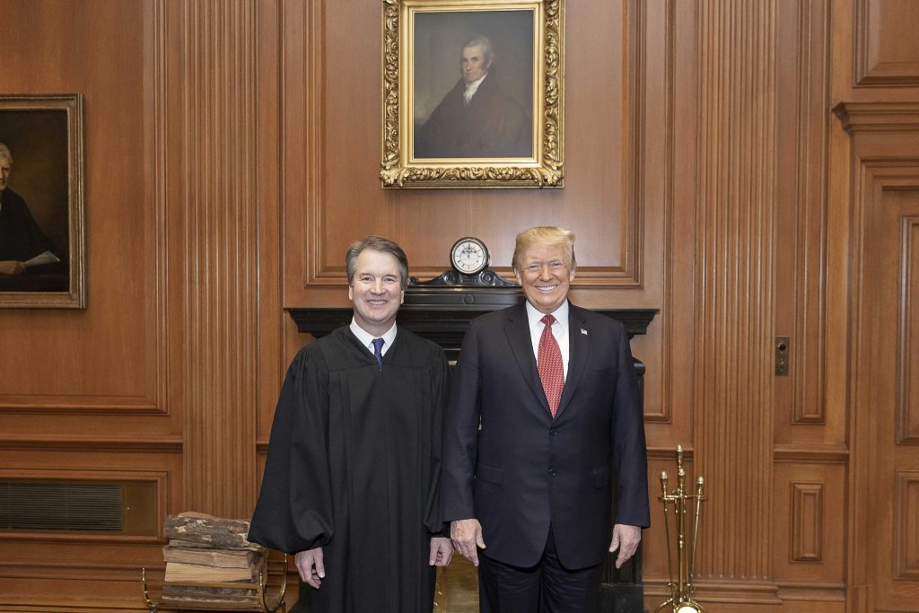 President Donald J. Trump and Supreme Court Justice Brett Kavanaugh