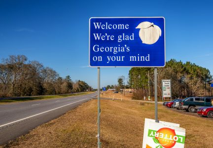Georgia State Welcome Sign