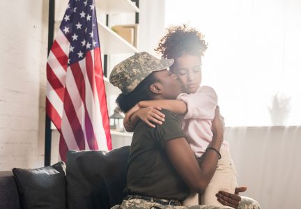 U.S. Military Member with Family