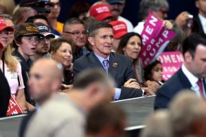 Michael Flynn at a campaign rally for Donald Trump