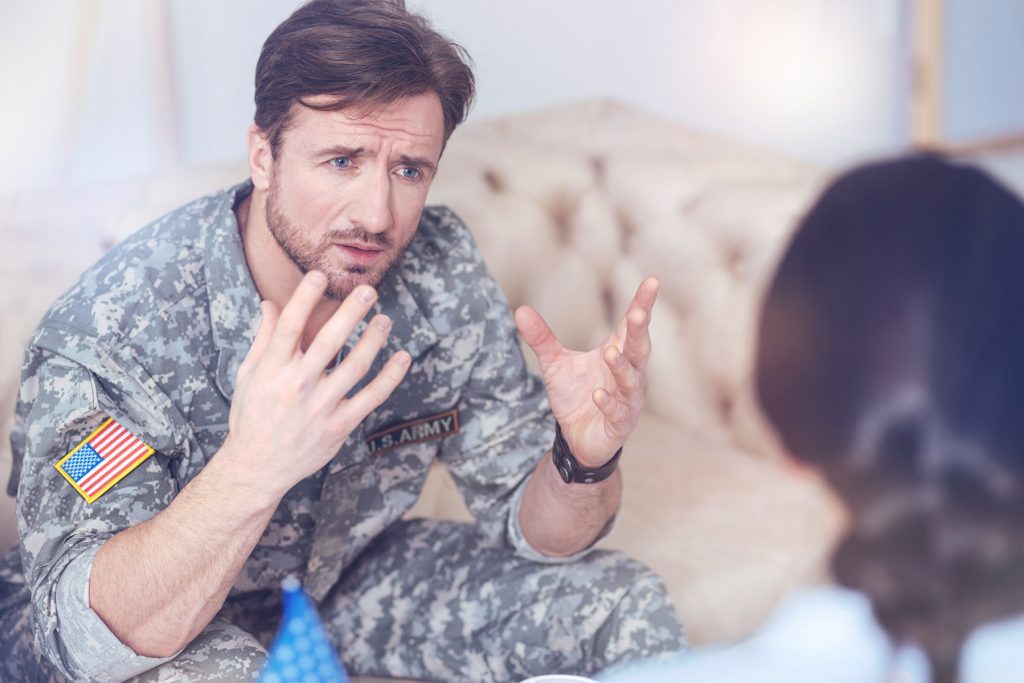 Army Vet Talking to Doctor
