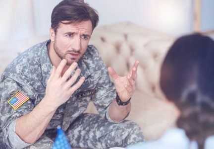 Army Vet Talking to Doctor
